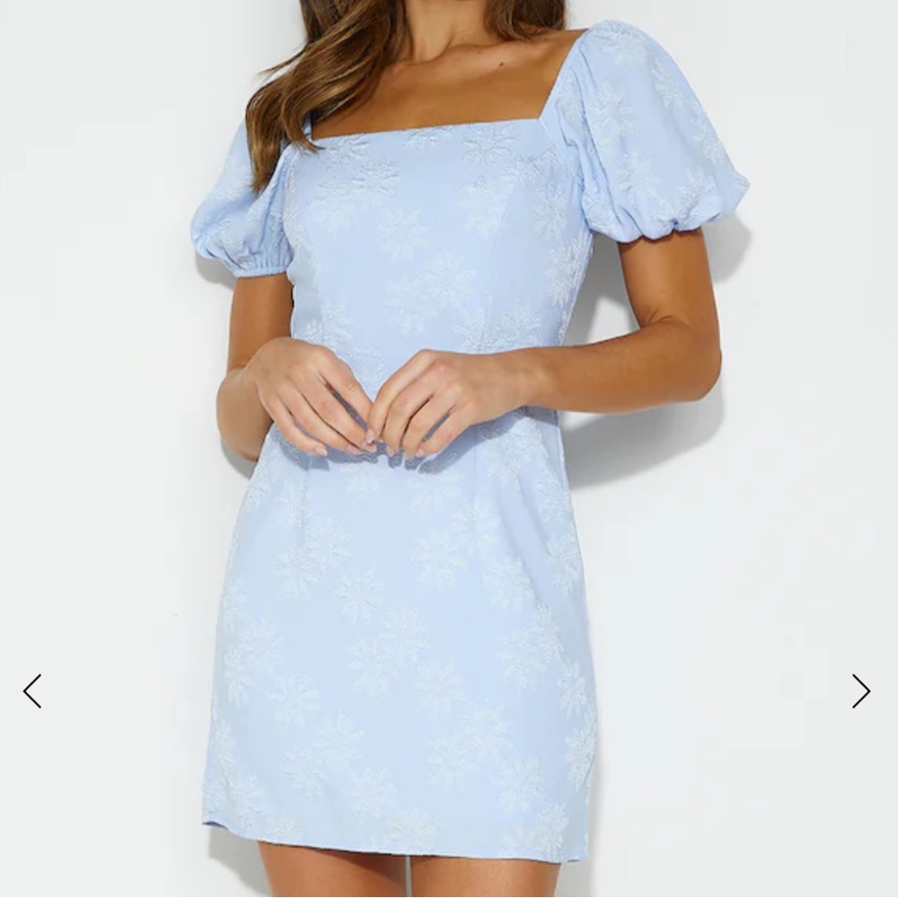 HELLO MOLLY striking elegance mini dress blue - Picture 2 of 5